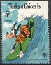 Turks and Caicos Isls 1979 Walt Disney 5 ¢ Multicolor Scott 405